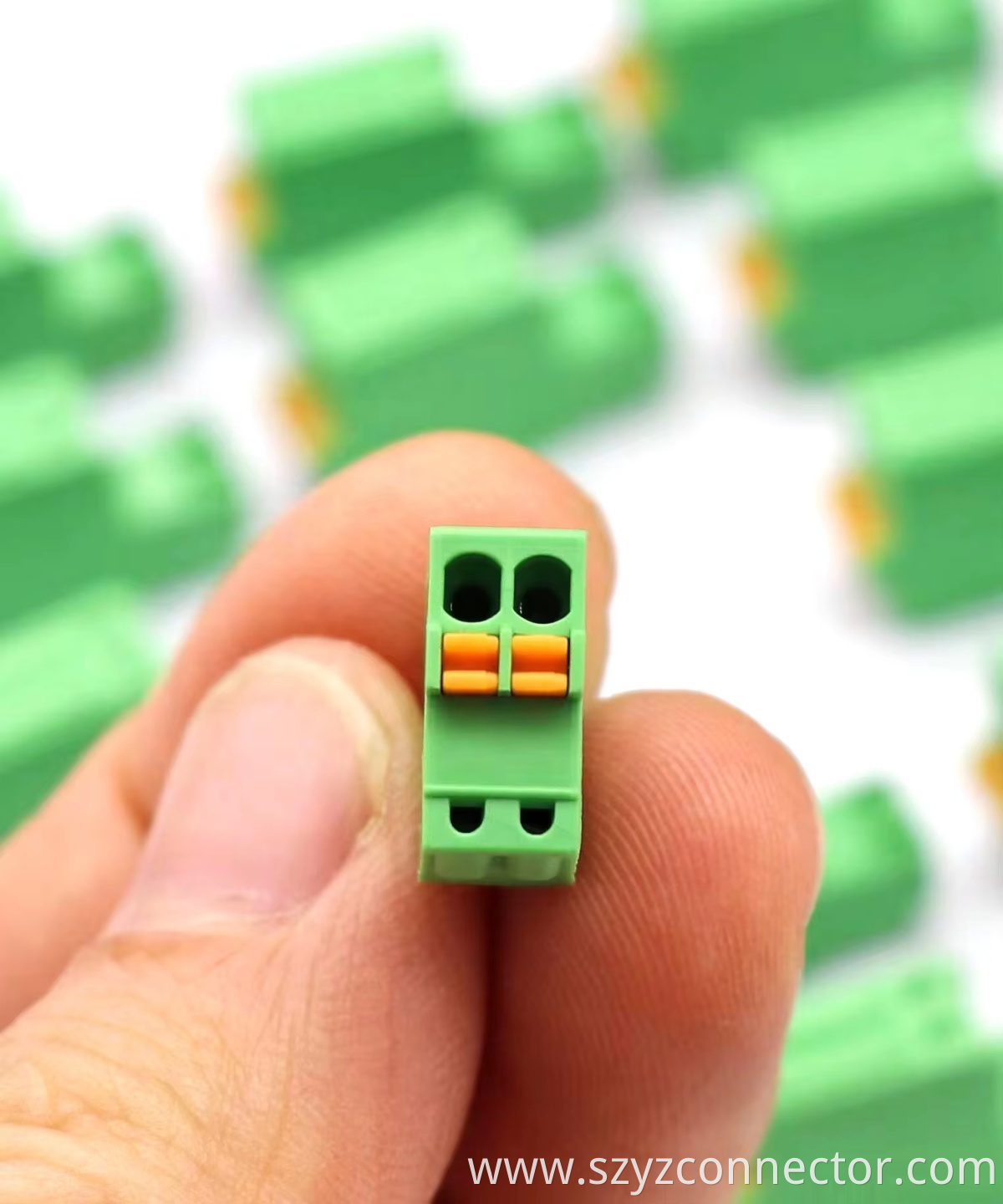 2.5mm Pitch Pluggable Terminal Blocks Female 2P Green